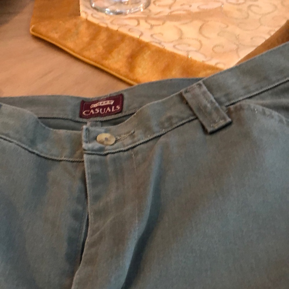Gently used Green Chino type jeans